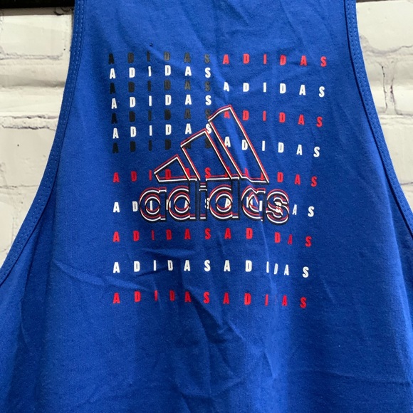 ADIDAS WOMENS RACER TANK TOP BLUE M - Picture 3 of 4